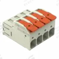 WAGO Lever Wire Connector: 4 Port, 18 AWG – 4 AWG Solid Wire Size Range, 66 A, 600 V, 832 Series (MPN 832-1204). Key specifications — Brand: WAGO; Product Type: Male Pluggable Lever; Series: 832.