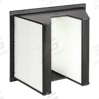 GRAINGER V-Bank Air Filter: 20 in x 24 in x 12 in, Fiberglass, Single Header, 2 Vs, MERV 13 (MPN 4DKY6). Key specifications — Brand: GRAINGER; Frame or Header Material: Plastic; Media Material: Fiberglass; Filters Out: Face Powder.