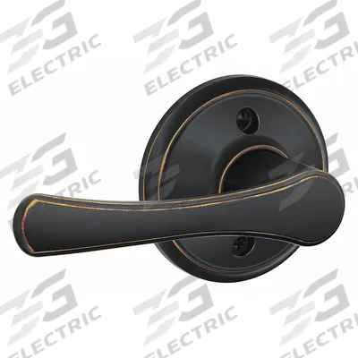 SCHLAGE Door Lockset: Privacy Lever Locksets, Bronze