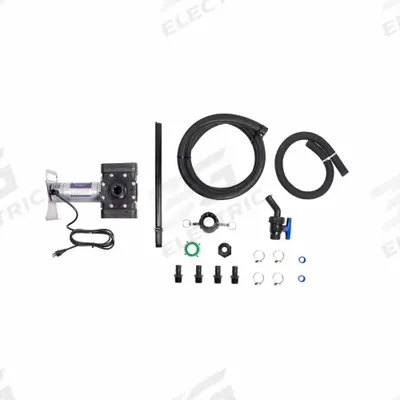SOTERA Electric Drum Pump: Pump with Hose & Nozzle, 1/4 hp HP, 115 V AC, 13 gpm - Diaphragm Drum Pumps