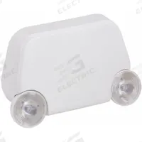 Emergency Light: LED, Damp Location Rated, 0.75 W Lamp Watt, 120/277V AC, 2 W Emergency Watt, White (MPN EU2L REM M12). Key specifications — Environmental Rating: Damp Location Rated; Sub-brand: Contractor Select; Remote Capable: Yes; Adjustable Lamp Heads: No; Brand: LITHONIA LIGHTING; Standards: UL 924; Series: EU2L; Features: Flame Retardant.