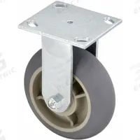 APPROVED VENDOR Plate Caster: Rigid, No Brake, Rubber, 6 in Wheel Dia, 2 in Wheel Wd, Slot, Ball (MPN P21R-RCP060KP-14). Key specifications — Wheel Bearing Type: Ball; Wheel/Tread Color: Gray; Brand: APPROVED VENDOR; Caster Type: Rigid.