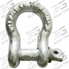 APPROVED VENDOR Anchor Shackle: Anchor Shackle, 5,200 lb Working Load Limit, 3/4 in Wd Between Eyes (MPN 55AY19). Key specifications — Body Color: Silver; Brand: APPROVED VENDOR.