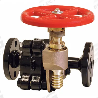 UNITED BRASS WORKS Gate Valve: 1 in, Carbon Steel, Non-Rising, Class 300 Flange, 750 psi CWP - Non-Rising Stem Boiler Blow-Off Gate Valves