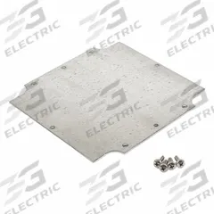 HAMMOND Inner Panel: Back Panel Panel, 4.24 in Overall Ht, 4.2 in Overall Wd, Steel, Galvanized (MPN 1554NPL). Key specifications — Panel Style: Back Panel; Brand: HAMMOND; Finish: Galvanized; Manufacturer Part Number: 1554NPL; Material: Steel.