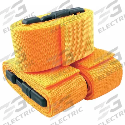 MEDSOURCE Strap: 5 ft, Polypropylene, Double Adjust - Straps for Backboards & Stretchers