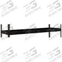 HALLOWELL Shelf: 72 in x 24 in, 1,000 lb Load Capacity, Black, Shelf (MPN DRHCL7224ME). Key specifications — Includes: (4) Beams; Shelf Configuration: Single Straight; Color: Black; Frame Material: Steel; Brand: HALLOWELL; Frame Finish: Powder Coated; Product Type: Shelf.