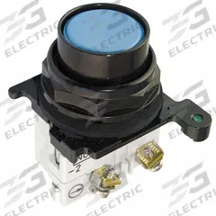 EATON Flush Push Button Operator: Non-Illuminated, Flush Profile, Metallic, 30 mm, 1NO/1NC (MPN E34PB6-1X). Key specifications — Brand: EATON; Action: Momentary; Series: E34; Push Button Material Type: Metallic.
