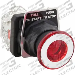 DAYTON Mushroom Head Push Button: Non-Illuminated, Mushroom Head Profile, Non-Metallic, 30 mm (MPN 30G467). Key specifications — Brand: DAYTON; Action: Maintained/Maintained; Series: Dayton; Terminal Connection: Pressure Plate; Push Button Material Type: Non-Metallic.