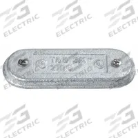 Covers for Conduit Access Fitting: Iron, Aluminum Acrylic Coated/Zinc Plated, 1 1/2 in Trade Size (MPN 570F). Key specifications — Finish: Zinc Plated; Includes: Gasket; For Use With: Form 7 Conduit Bodies; Brand: THOMAS & BETTS.