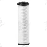 PENTAIR/EVERPURE Water Filter Cartridge: 5 micron, 1.7 gpm, 6,000 gal, 9 3/4 in Overall Ht (MPN EV910815-75). Key specifications — Brand: PENTAIR/EVERPURE; Filter Media: Carbon; Reduces: Sediment.