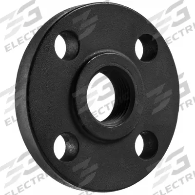APPROVED VENDOR Metal Pipe Flange: 1 1/4 in, NPT Threaded, Steel, Raised Flange - Threaded Steel & Iron Pipe Flanges