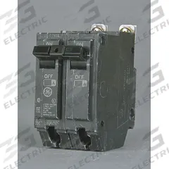 GE Miniature Circuit Breaker: THQB, 50 A, 120/240V AC, Single Phase, 10kA at 120/240V AC, Std (MPN THQB2150). Key specifications — attr195972: 50 A; attr195973: 120/240V AC; attr195974: Single; attr195975: 10kA at 120/240V AC; attr195976: Load Centers.