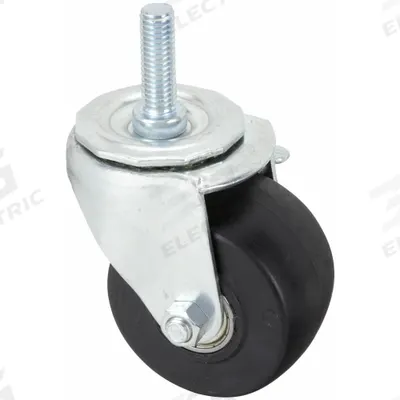 APPROVED VENDOR Stem Caster: Swivel, 3 in Wheel Dia., 1 3/4 in Wheel Wd, Nylon - Standard Threaded Stem Casters