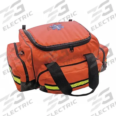EMI Response Bag: 20 in L x 15 1/2 in W x 15 in D, Nylon, Orange, 11-20 in - Medical Duffel Bags