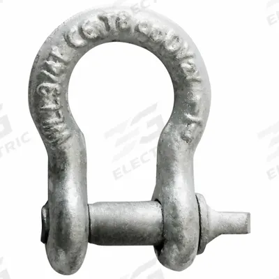 APPROVED VENDOR Anchor Shackle: Anchor Shackle, 1,500 lb Working Load Limit, Alloy Steel - High-Strength Anchor Shackles for Lifting