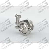 VNE Air Blow Check Valve: Poppet, Inline Valve Body, 1 1/2 in Pipe Size, For Fluids Media, Clamp (MPN EG62A-6L1.5-V). Key specifications — Average Surface Roughness (Ra): 32 micron-in; Brand: VNE; 3-A Compliance: Meets 3A Sanitary Standards.