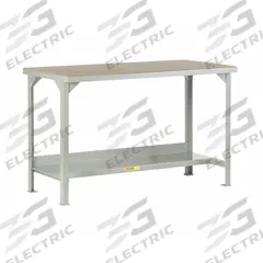 LITTLE GIANT Workbench: Fixed Ht, Hardboard Over Steel, 48 in x 24 in, Gray, Lower Shelf (MPN WSH2-2448-36). Key specifications — Brand: LITTLE GIANT.