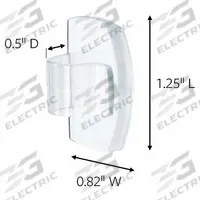 COMMAND Clip: 1 Points per Hook, Clear, 1 in Overall Ht, 13/16 in Overall Wd, 1/2 in Overall Dp (MPN 17017CLRES). Key specifications — Brand: COMMAND; Color: Clear.