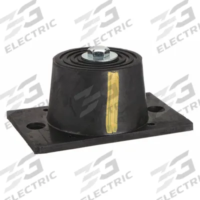 MASON Floor-Mount Vibration Isolator: Neoprene, 2,300 lb Capacity, 2 3/4 in Ht - Elastomer-Style Floor-Mount Vibration Isolators