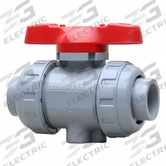 ASAHI Manual Two-Way Ball Valve: 3 in, CPVC, Straight, 150 psi Max. Pressure (CWP), One-Piece, Tee (MPN 1615030). Key specifications — Brand: ASAHI; Handle: Tee.