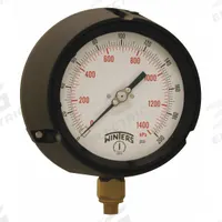 WINTERS Process Pressure Gauge: 0 psi to 200 psi, White, 4 1/2 in Dial, 1/4 in NPT Male, Bottom, PPC (MPN PPC5086-G-SG.). Key specifications — Brand: WINTERS; Pointer Color: Black; Accuracy: ±0.5%; Dial Color: White; Gauge Wetted Parts: Brass / Bronze; Case Material: Phenolic; Vibration Resistance Properties: Liquid-Filled; Pressure Range: 0 psi to 200 psi.