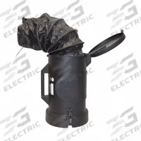 AIR SYSTEMS INTERNATIONAL Duct Canister: 12 in Dia, 25 ft Lg, For Use With Explosion Proof Blower (MPN CVCAN1225C). Key specifications — attr660960: Polyethylene; attr660963: CSA 3818-01,81; attr660954: Black; attr660955: Explosion Proof Blower; attr660957: 25 ft Conductive Duct Canister only; attr798264: Yes; attr565188: AIR SYSTEMS INTERNATIONAL.
