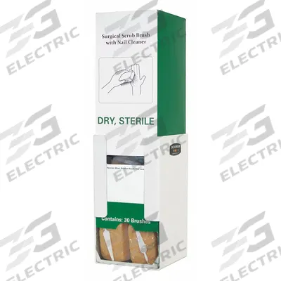 BOWMAN DISPENSERS Scrub Brush Dispenser: 5 in Overall Wd, 5 1/4 in Overall Dp, 1 Compartments - Surgical Scrub Brush Dispensers