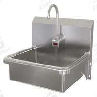SANI-LAV Hands-Free Sink: 1 Stations, 7 in Bowl Dp, 17 in Bowl Lg, 14 in Bowl Wd, Faucet Included (MPN 705A.5). Key specifications — Includes Side Splash: Side Splash Not Included; Series: Stainless Steel Hand Wash Sink; Brand: SANI-LAV; Power Source: AC Powered.