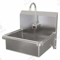 SANI-LAV Hands-Free Sink: 1 Stations, 7 in Bowl Dp, 17 in Bowl Lg, 14 in Bowl Wd, Faucet Included (MPN 705A.5). Key specifications — Includes Side Splash: Side Splash Not Included; Series: Stainless Steel Hand Wash Sink; Brand: SANI-LAV; Power Source: AC Powered.