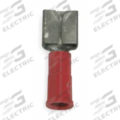 3M Wire Disconnect: Female Socket, Red, Vinyl, Partial Coverage, 22 AWG – 18 AWG Wire Size (MPN MVU18-250DFX). Key specifications — attr1307035: 3M; attr1307036: MVU18-250DFX.