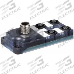 MURRELEKTRONIK M12 distribution block: EXACT12, 4 Ports, 5 Pole M12 Female (MPN 8000-84560-0000000). Key specifications — IP Rating: IP65; Features: Plastic Housing.