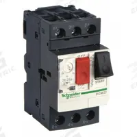 SCHNEIDER Manual Motor Starter: Non-Reversing, 3 Poles, 25 A, Thermal Protection, Push Button (MPN GV2ME22). Key specifications — Maximum Voltage Rating: 690V AC; Brand: SCHNEIDER; Thermal Units Required: None (Starter Includes Integrated Thermal Units); Frame Size (Width): 45mm.