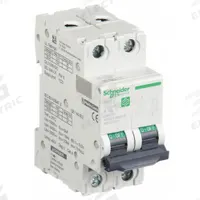SCHNEIDER IEC Supplementary Protector: 10 A Amps, 500V DC, 5kA at 250V DC, Screw Clamp, C60H-DC, B (MPN M9U11210). Key specifications — Terminal Connection: Screw Clamp; AC Voltage Rating: Not Rated; Curve Type: B; DC Voltage Rating: 500V DC; Max. AIR Rating: 5kA at 250V DC; Series: C60H-DC; Brand: SCHNEIDER.
