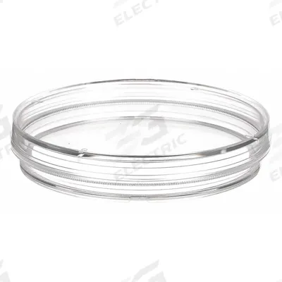 CELLTREAT Petri Dish: 100 mm Dia, 15 mm Overall Ht, No Surface Treatment, Grip Ring - Petri Dishes