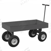 APPROVED VENDOR Wagon Truck: 2,000 lb Cap, 48 in L x 24 in W x 16 5/8 in H Deck, T-Shaped, Gray (MPN 5WT6-2448-LU-12PN-95). Key specifications — Brand: APPROVED VENDOR; Color: Gray.
