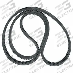 DAYTON Banded Cogged V-Belt: 2/BX128, 2 Ribs, 131 in Outside Lg, 15/16 in Top Wd, 13/32 in Thick (MPN 54TY14). Key specifications — Belt Material: Rubber Compound.