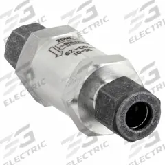 PARKER Instrumentation Check Valve: For Fluids/Gas Media, Poppet, Inline Valve Body, Compression (MPN 6Z-C6L-10-SS). Key specifications — Brand: PARKER.