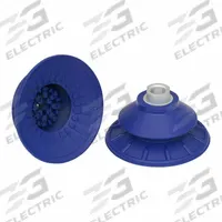 SCHMALZ Vacuum Pad Assembly: Bellows, 1.5 Folds, G3/8 in, 110 mm Pad Dia, NBR, Blue, 60 A, SAB (MPN 10.01.06.00678). Key specifications — attr1019101: 10.01.06.00678; attr1019103: SCHMALZ; attr1019107: 60 A.