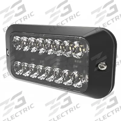 ECCO Strobe Light: Perimeter Flashing Warning Light, Amber/White, 5/8 in Overall Wd - Vehicle Perimeter Flashing Warning Lights