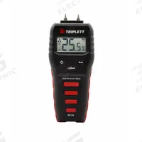TRIPLETT Moisture Meter: Digital, LCD, Pin/Pinless, Protective Cap/Repl Pins, Wood, Impact Pin Probe (MPN MS150). Key specifications — attr999354: Digital; attr1009284: Impact Pin; attr999347: Wood; attr999350: LCD; attr999383: ±3% (Pin Type Mode); attr999345: TRIPLETT.