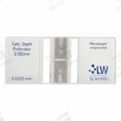LW SCIENTIFIC Hemacytometer: H-Shaped Moat Offers Two Counting Areas (MPN CTL-HEMM-GLDR) - Hemacytometers