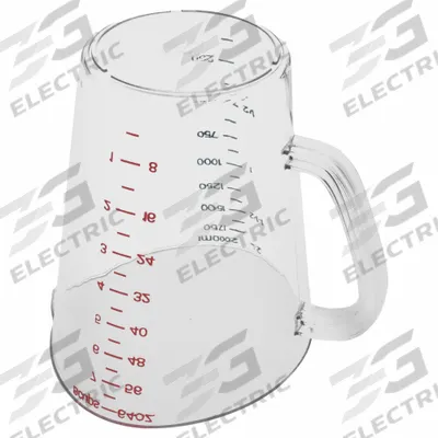 CARLISLE Commercial Measuring Cup,1/2 gal.,Cl,Package Quantity 6: 0.5 gal Capacity - Plastic Measuring Cups