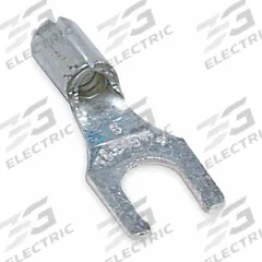 STA-KON Fork Terminals: Bare, #8 Stud Size, 12 AWG – 10 AWG Wire Range, Locking Fork, 600 V (MPN C10-8FL). Key specifications — attr1307966: Serrated; attr1307963: C10-8FL; attr1307967: STA-KON; attr1307972: C221.