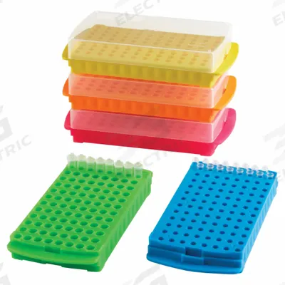 HEATHROW SCIENTIFIC Tube Rack: 4 3/4 in Overall Wd, 2 in Overall Ht, 9 3/4 in Overall Lg, Polypropylene - Lab Storage Racks