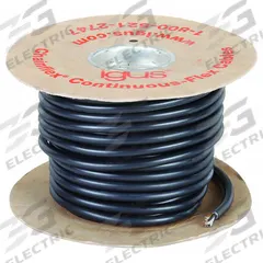 CHAINFLEX Motor Cable: 14 AWG, 4 Conductors, Order by the Foot, PVC Jacket, 1,000 V (MPN CF31-25-04). Key specifications — Conductor Material: Copper; Conductor Configuration: Single; Minimum Bend Radius Factor - Fixed: 4 x OD; Minimum Bend Radius Factor - Flexible: 6 x OD; Includes Ground: Yes; Minimum Bend Radius Factor - E-Chain: 7.5 x OD; Resistance Properties: Heat Resistant; Standards: CE.