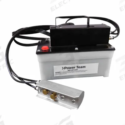 POWER TEAM Air-Operated Hydraulic Pump Units: 100 psi Max. Op Pressure - High-flow Air-Operated Hydraulic Pump Units