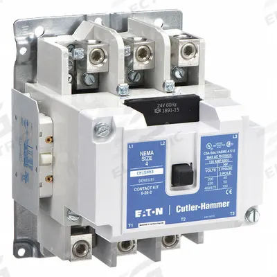 EATON Magnetic Contactor: Non-Reversing, 3 Poles, NEMA Size 4, 135 A - Non-Reversing NEMA Contactors