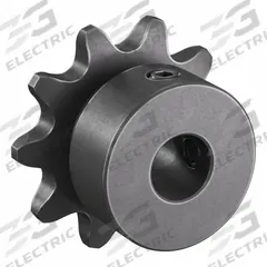 TSUBAKI Single Strand Sprocket: 35, For 3/8 in Chain Pitch, 3/8 in Bore Dia, 10 Teeth, Steel (MPN 35B10F-3/8). Key specifications — Brand: TSUBAKI.