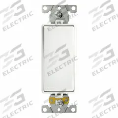 LEVITON Wall Switch: Rocker Switch, Single Pole, Maintained, White, 120/277V AC, 20 A (MPN M5621-W). Key specifications — Illuminated: No; Voltage Rating: 120/277V AC.